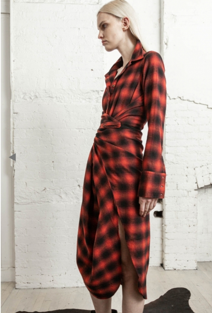 NICHOLAS K LONG SLEEVE WRAP DRESS - Picture 3 of 16